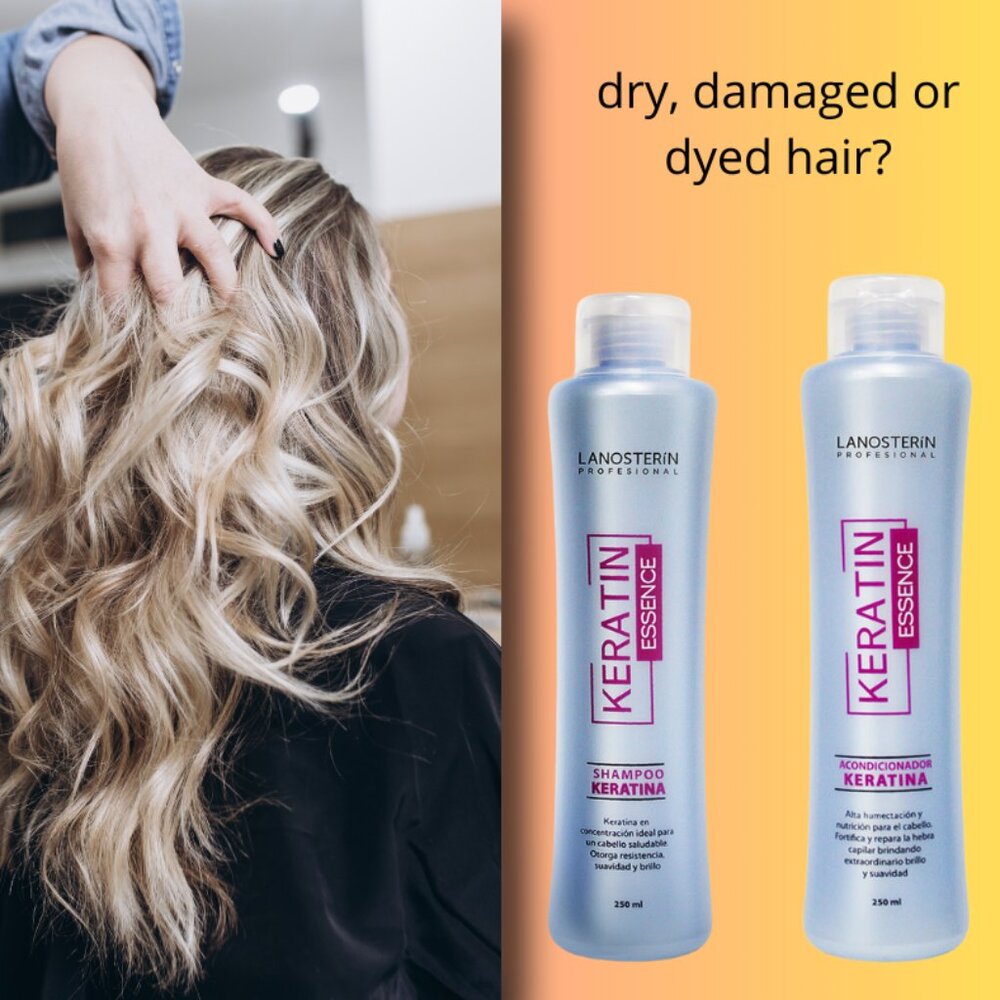 "Keratin Essence: The Perfect Solution for Dry and Damaged Hair" LANOSTERIN